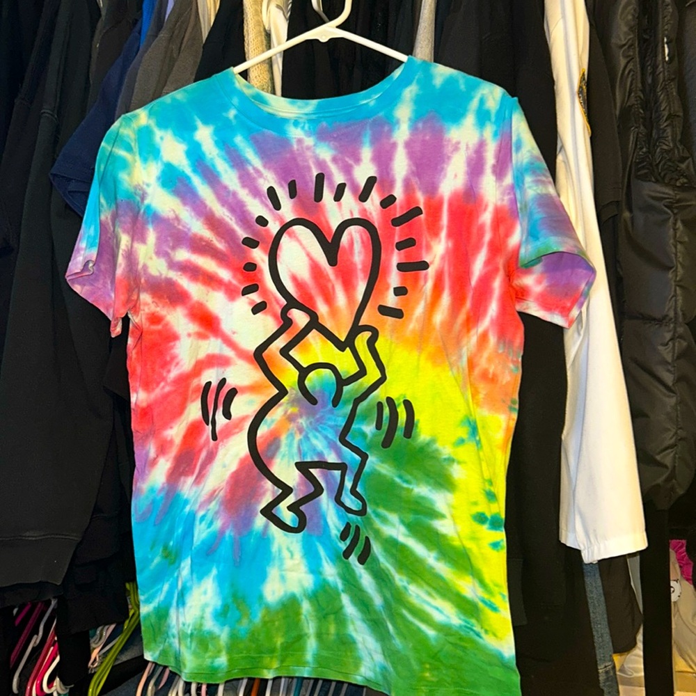 Keith Harding Tie Dye Short Sleeve Shirt Large